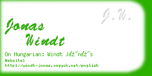 jonas windt business card